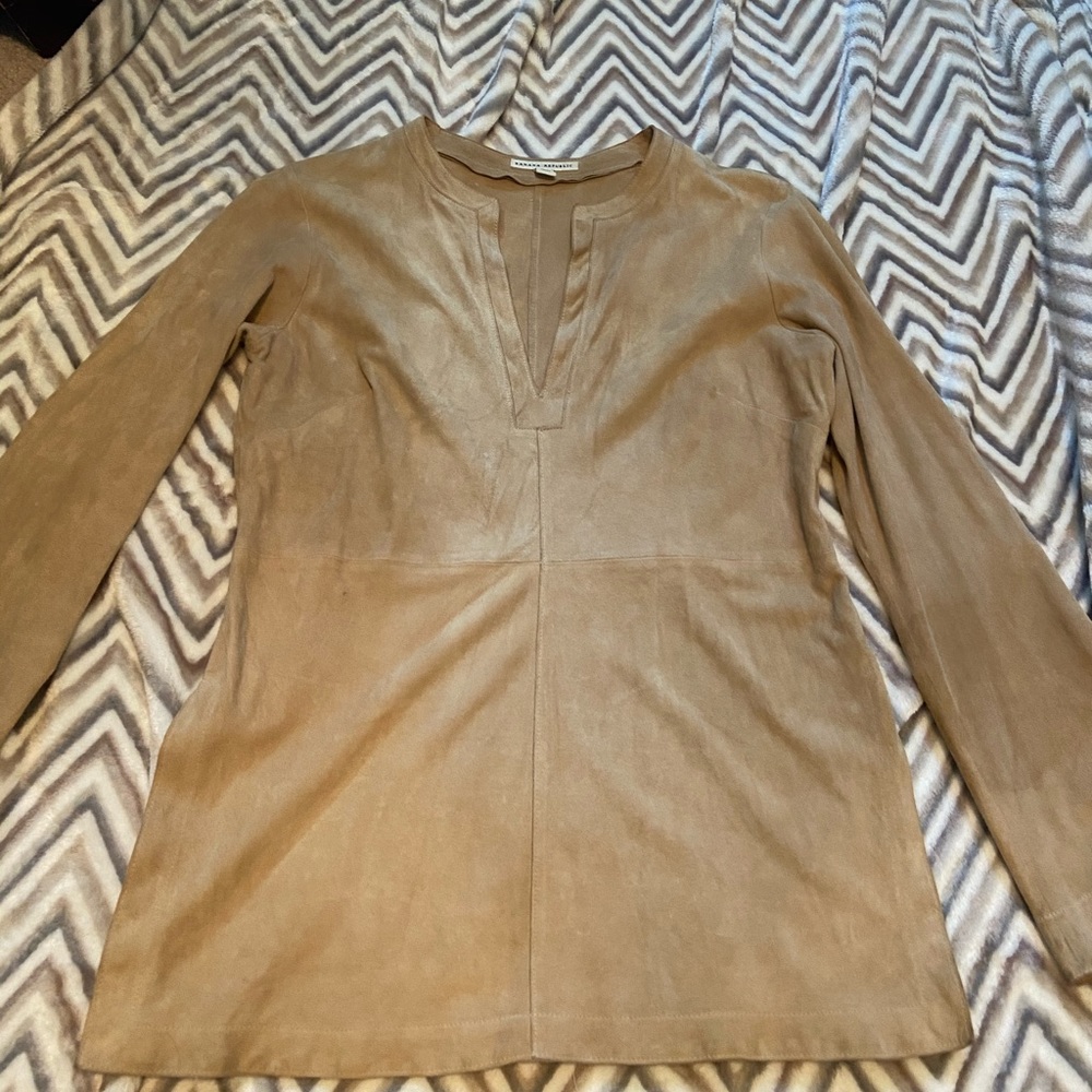 Leather Long sleeve shirt